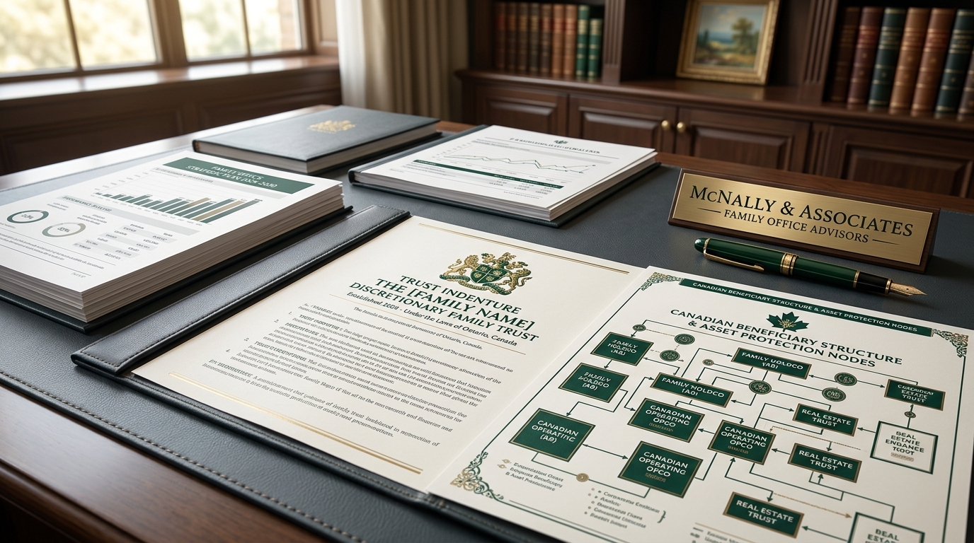 Discretionary Family Trust Indenture and Corporate Beneficiary Diagram